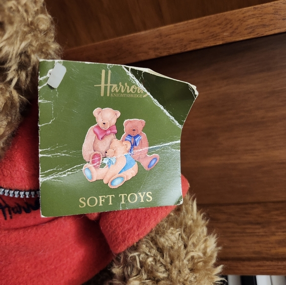 Harrods bear with red fleecy shirt - Picture 4 of 4